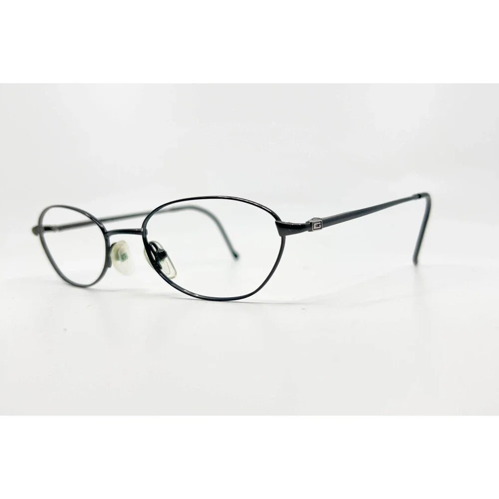 Gucci Petite Eyeglasses Frames Matte Black Oval Full Rim - Picture 2 of 7